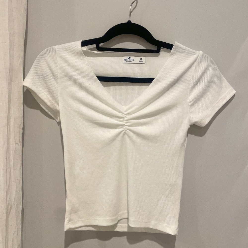 White V-Neck Shirt